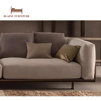 Canapé d'angle de salon de villa BLAINE, design moderne, tissu de haute qualité, rembourrage en éponge, en bois, dernière collection