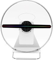 Affichage publicitaire de 30cm Ventilateur LED holographique 3D Ventilateur publicitaire holographique