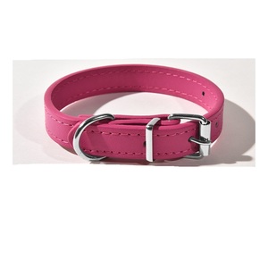 Kalung Pelatih Anjing Kulit PU Warna Solid Taktis Laris Manis, Dapat Disesuaikan, Tahan Air, untuk Anak Anjing Warna Permen - Product Image 4
