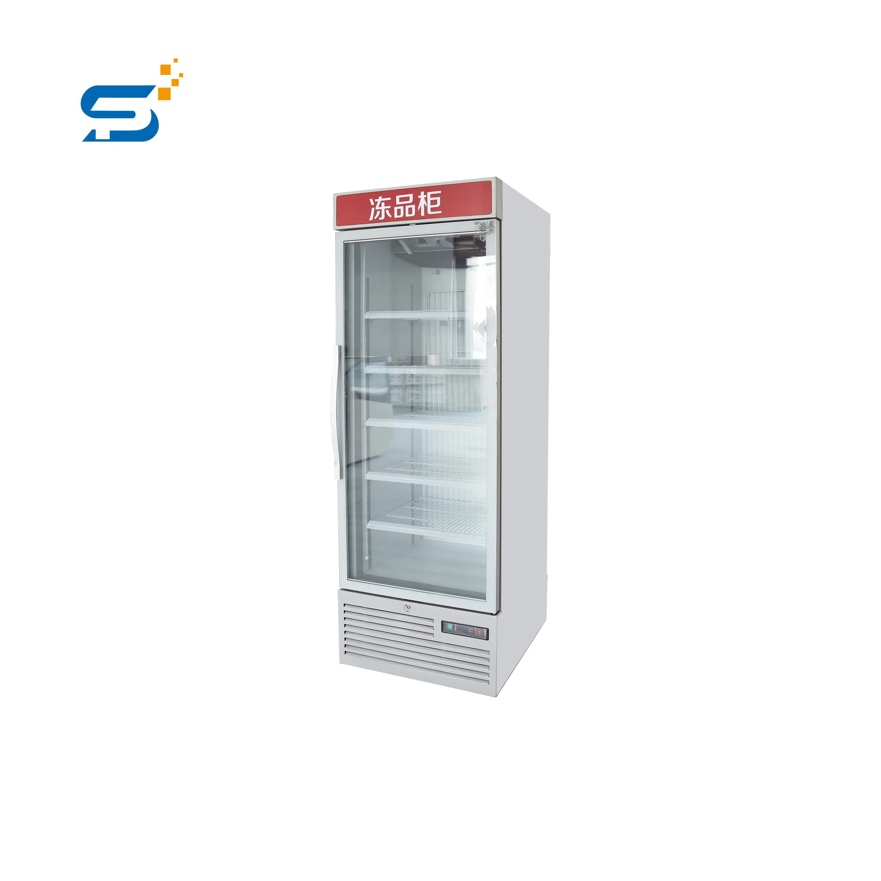 Prometheus glass door for frozen food freezer showcase supermarket display freezer