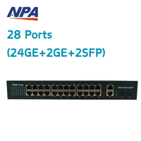 Commutateur PoE Gigabit Prix Usine 10/100/1000 Mbps 4 8 16 24 Ports Commutateur Réseau PoE Ethernet Plug and Play pour Moniteur CCTV