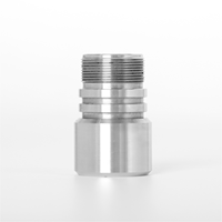 Raccord de tuyauterie en acier inoxydable résistant à haute pression, usiné CNC, à filetage dégradé, usinage sur mesure, tolérance de 0,005 mm