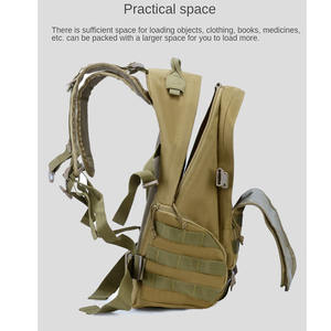 Mochila Táctica de Supervivencia Impermeable Negra para Campismo, Senderismo y Deportes al Aire Libre, Personalizada 2025 - Product Image 4