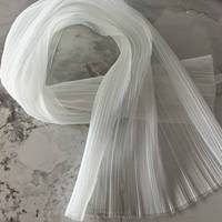 Fleur géante faite à la main en organza plissé 100 % polyester sans éclairage, résistante à l'abrasion, pour accessoires floraux de mariage