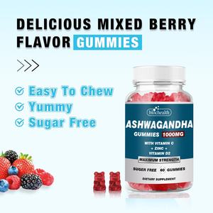 Biocaro 60 unidades Ashwagandha & <span class=keywords><strong>Vitamin</strong></span> <span class=keywords><strong>D3</strong></span> Gummy Candy OEM Suplementos para adultos Suplementos para hombres y mujeres - Product Image 4