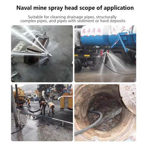 시립 배관 막힘 해소 고압 세척 트럭 스테인리스 세라믹 노즐 - Product Image 3