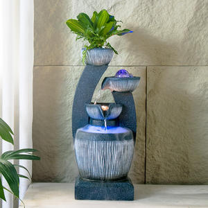 Ornements d'eau en circulation de style européen Micro-paysage Salon <span class=keywords><strong>Entrée</strong></span> Fontaine intérieure Boule de transfert Décoration de la maison - Product Image 6