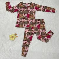 Ensemble de pyjamas pour bébé, vêtements pour enfants, ensemble deux pièces, pyjama en bambou pour bébé, motifs variés, vêtements pour enfants, pyjama à manches longues