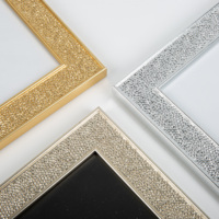 Vente en gros or argent 6x8 pouces table sur pied cadre photo en plastique pour la décoration de la maison