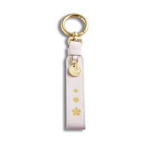 Llavero de Cuero con Logotipo de Marca, Diseño Simple, Rectángulo Blanco, Estampado en Caliente - Product Image 4