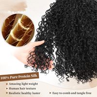 Paquetes de Cabello Virgen Chino 100% Natural 15A, Ondulado, Sin Procesar, para Extensiones Rápidas, Ondas Húmedas, Negro Natural para Mujeres