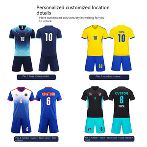 Camiseta de Fútbol para Hombre, Uniforme de Entrenamiento de Alto Rendimiento Tailandés, Camisetas de Fútbol de Secado Rápido, Personalizables para Equipos - Product Image 6