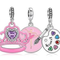 Kit de Fabrication de Bracelets Breloques pour Filles, 24 Pièces, Calendrier de l'Avent DIY Château de Princesse Fantaisie Tendance, Ensemble de Bijoux Breloques Émaillées, Cadeau pour Enfants de 5 ans et plus