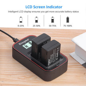 Kit de Batería Recargable KingMa EN-EL25 Totalmente Decodificada (Paquete de 2) y Cargador Dual LCD para Cámara Nikon Z-FC Z-50 - Product Image 3