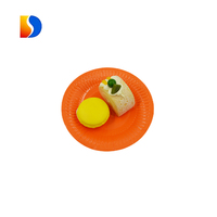 Assiette en papier recyclé personnalisée, jetable, 9 pouces, blanche