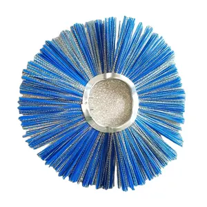 High Quality sweep brush broom Steel Wire & PP Mixed Wafer Brush for Street Road Snow Sweeping brush