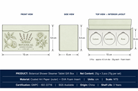 Tabletas Efervescentes Artesanales para Ducha, 3 Unidades Cada Una, con Limón, Lavanda y Rosa, Flores Secas Botánicas, Relajantes, Aromáticas e Hidratantes, Set de Regalo