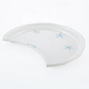 Suministro de fábrica Restaurante Vajilla Forma De Luna única Plato de cena de melamina de 11 pulgadas - Product Image 1
