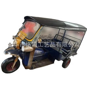 แบบจำลองรถตุ๊กตุ๊กไทยขนาด 1:1 ทำจากโลหะ สำหรับตั้งโชว์และตกแต่ง - Product Image 1
