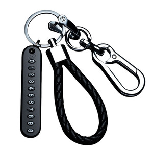 Promotion anti-perte téléphone plaque d'immatriculation <span class=keywords><strong>porte</strong></span>-clés bricolage véhicule carte tressé <span class=keywords><strong>porte</strong></span>-clés PU <span class=keywords><strong>cuir</strong></span> téléphone plaque d'immatriculation <span class=keywords><strong>porte</strong></span>-clés - Product Image 1