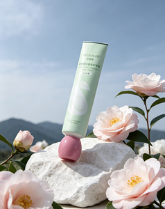 Tube cosmétique ABL imprimé sur mesure avec bouchon en forme <span class=keywords><strong>de</strong></span> <span class=keywords><strong>fruit</strong></span> rose, tube vide <span class=keywords><strong>de</strong></span> 30 g pour crème pour les mains, emballage <span class=keywords><strong>de</strong></span> marque privée - Product Image 1