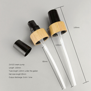 Bamboo Cosmetic <strong>Spray</strong> <strong>Pump</strong> Big Discharge 0.4ml 24/410 Wooden Plastic Fine Mist <strong>Spray</strong> Black Perfume <strong>Spray</strong> <strong>Pump</strong> and Cream <strong>Pump</strong> - Product Image 3
