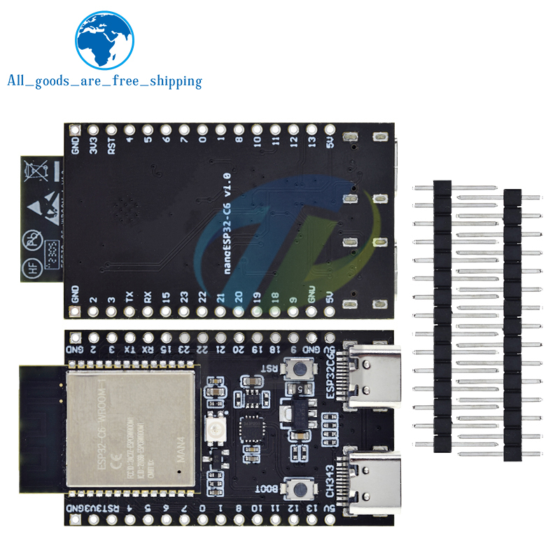 Scheda Di Sviluppo ESP32-C6-Zero Con WiFi E Bluetooth – Doppio Processore, Type-C - Foto 2