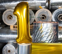 Rouleaux de film doré en nylon BOPA haute résistance personnalisés pour ballons de fête durables et longue durée de flottement