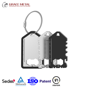 Wholesale Multi-functions Stainless Steel <b>Tool</b> Card Portable Luggage Tag - Product Image 1