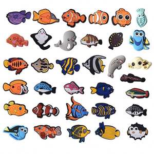 بيع بالجملة سلسلة حيوانات المحيط أسماك العالم تحت الماء Pvc سحر اكسسوارات الأحذية ديي نيمو زينة سحر سيليكون السحر - Product Image 1