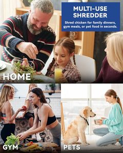 Thanh Lịch Màu Đen Của Nhãn Hiệu Gà Shredder Công Cụ Nhựa <span class=keywords><strong>Twist</strong></span> Nhà Bếp Máy Xay Máy Cho Mặt Đất Thực Phẩm Thịt Rau Gà Vú - Product Image 5