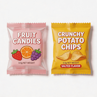 Sachet refermable à fermeture éclair avec logo personnalisé, surface mate, scellé sur 3 côtés, pour emballage de bonbons gélifiés exotiques, sachet plat anti-odeur
