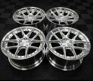 Jantes forgées sur mesure 2 pièces, <span class=keywords><strong>5</strong></span> branches, 18-20 pouces, finition bleu bonbon brossé, 5x120.65 pour voitures de course - Product Image 2