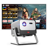 Projecteur vidéo LED DLP 1080P intelligent WiFi Android portable 3D 4K AI à mise au point automatique laser X5 2200 lumens avec batterie intégrée pour la maison