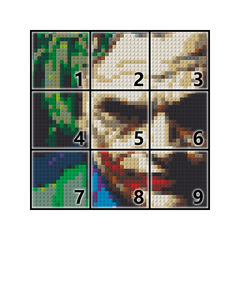 48X48 Pixel Art Building <span class=keywords><strong>Blocks</strong></span> 1x1 Dots Ladrillos Retratos de pared Plástico ABS DIY Decoración para el hogar Compatible con LOGO Juguetes y regalos - Product Image 6