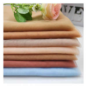 ZP-7 Tecido de Tule Ilusório em <span class=keywords><strong>Nylon</strong></span> Tom de Pele Nu Atacado da China 100% <span class=keywords><strong>Nylon</strong></span> Tecido de Tule Macio para Casamento - Product Image 4