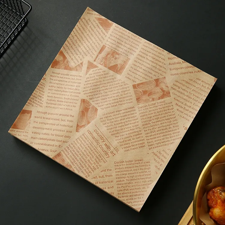 コーティングされた耐油紙新聞食品紙ライナーサンドイッチ紙