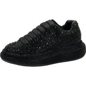 Dernière Version – Baskets Plateformes de Luxe Originales avec Strass – Élégance Décontractée pour Soirées – Chaussures Tendance Grande Taille pour Femmes - Product Image 4