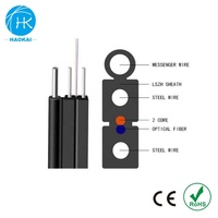 Cable de fibra GJXH GJYXCH GJYXFCH con chaqueta de PVC/LSZH 1/2/4/6/8/12Core G652D G657A1 G657A2 para cables de comunicación