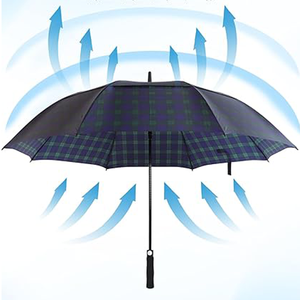 Paraguas de Golf de 30 Pulgadas, Resistente al Viento, Impermeable, de Tela Pongee, Tamaño Grande, Doble Capa, con Ventilación, Apertura Automática, Logotipo Personalizado - Product Image 3