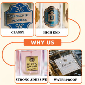 Hot Sale Custom High Quality Perfume Private <strong>Label</strong> Private Metal Perfume <strong>Label</strong> - Product Image 3