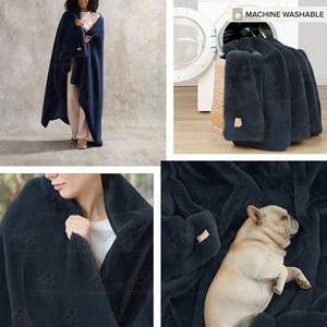 <span class=keywords><strong>2026</strong></span> Nieuw ontwerp hoge kwaliteit superzacht pluizig fleece effen imitatie konijnenvacht luxe cadeau deken voor de winter - Product Image 4