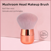 Mini Portable Rose Rose Puff Poudre Blush Rose Vegan Doux Marque Privée Maquillage Brosse Ensemble Manche En Plastique Maquillage Brosse Ensemble