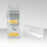 Boîte d'emballage multifonctionnelle en PVC transparent entièrement personnalisable avec logo sur mesure, en matériaux recyclés, pour rouge à lèvres et crème pour les yeux, vente en gros