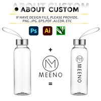 Bouteille d'eau transparente personnalisée en usine avec logo Tasses à café en verre écologique Cadeau promotionnel Tasse en verre avec logo personnalisé