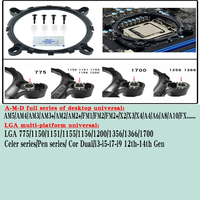 Ventilateur de refroidissement CPU silencieux lumineux QiuzAim Desktop 2 Heat Pipe à refroidissement par air 90 mm compatible LGA1700/1150/1200 pour processeurs de 12e/13e génération /AM3/I5