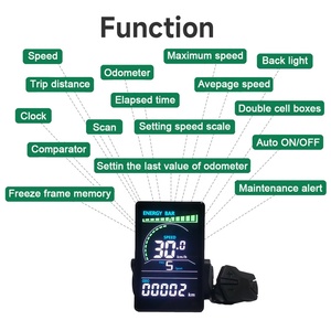 Thiết bị di động Ebike LCD m6c hiển thị Ebike hiển thị 24V-60V đầy màu sắc Acrylic đi xe đạp máy tính với cổng sạc - Product Image 4