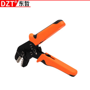 Dzt Crimping <b>Pliers</b> <b>Set</b> 6 Jaws Alloy Steel Industrial Wire Size 10 Awg Front Entry For Electrical Wiring Repair - Product Image 3