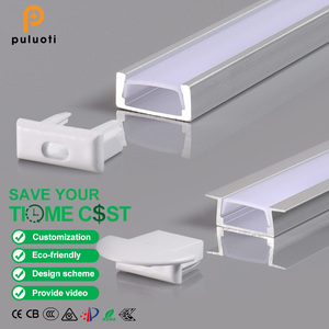 Chất lượng cao nhúng thanh tuyến tính dải ánh sáng hộ gia đình giấu <span class=keywords><strong>LED</strong></span> Nhôm hồ sơ đèn trần cho các bức tường góc vuông - Product Image 1