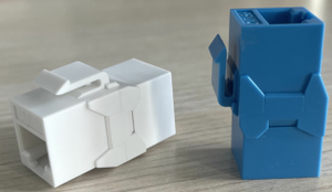 Connecteur Keystone RJ45 femelle-femelle plaqué or pour panneau de brassage modulaire Cat5e et Cat6 Type UTP Cat6 Keystone Jack - Product Image 2